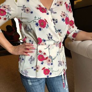 Sienna Sky white floral top
